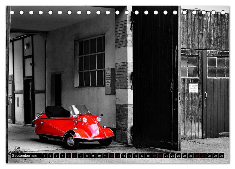Produktbild: Historische Kleinwagen Made in Germany ART GALERIE (Tischkalender 2026 DIN A5 quer), CALVENDO Monatskalender