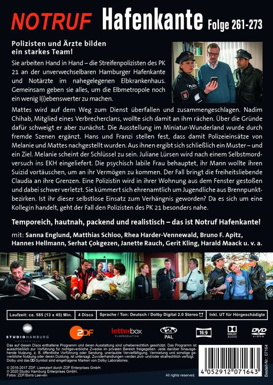 Produktbild: Notruf Hafenkante 21 (Folgen 261-273) [4 DVDs]