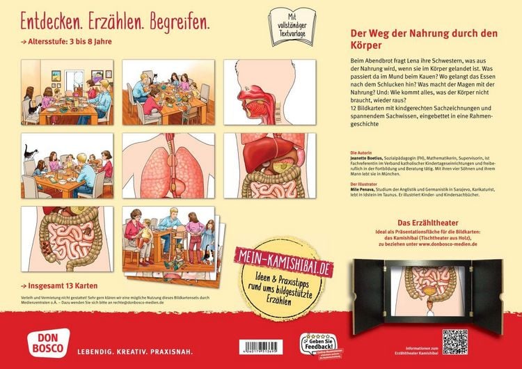 Produktbild: Der Weg der Nahrung durch den K&ouml;rper. Kamishibai Bildkartenset