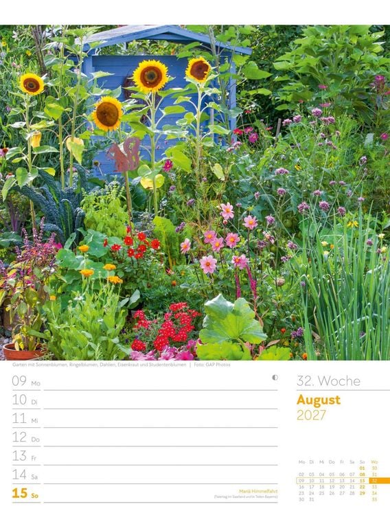 Produktbild: Gartengl&uuml;ck Wochenplaner Kalender 2027