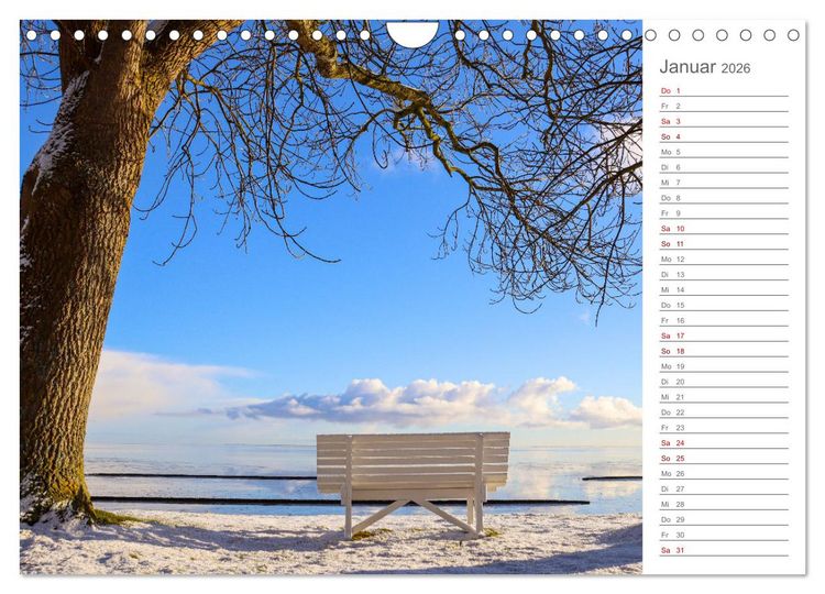 Produktbild: Nodseeinsel Sylt - Impressionen der beliebtesten Insel Deutschlands (Wandkalender 2026 DIN A4 quer), CALVENDO Monatskalender