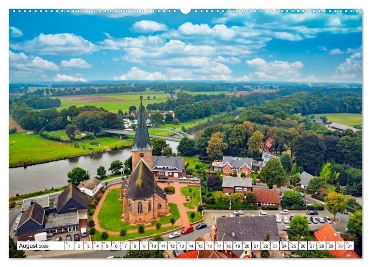 Produktbild: Samtgemeinde D&ouml;rpen im Emsland (hochwertiger Premium Wandkalender 2026 DIN A2 quer), Kunstdruck in Hochglanz