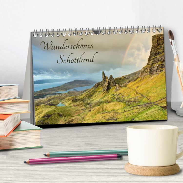 Produktbild: Wundersch&ouml;nes Schottland (Tischkalender 2026 DIN A5 quer), CALVENDO Monatskalender