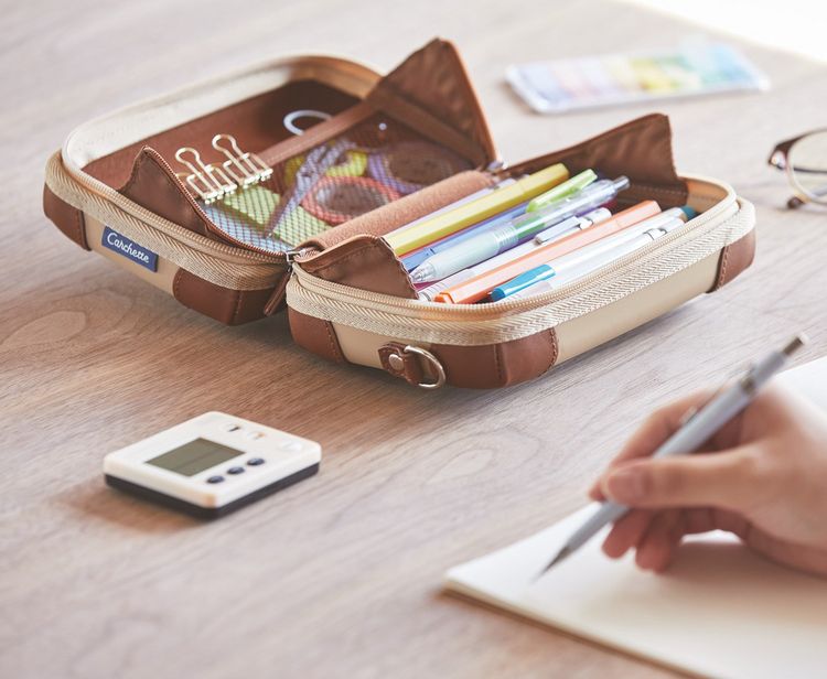 Produktbild: Carchette Carry Pouch Beige &ndash; Stift- & Kosmetiktasche