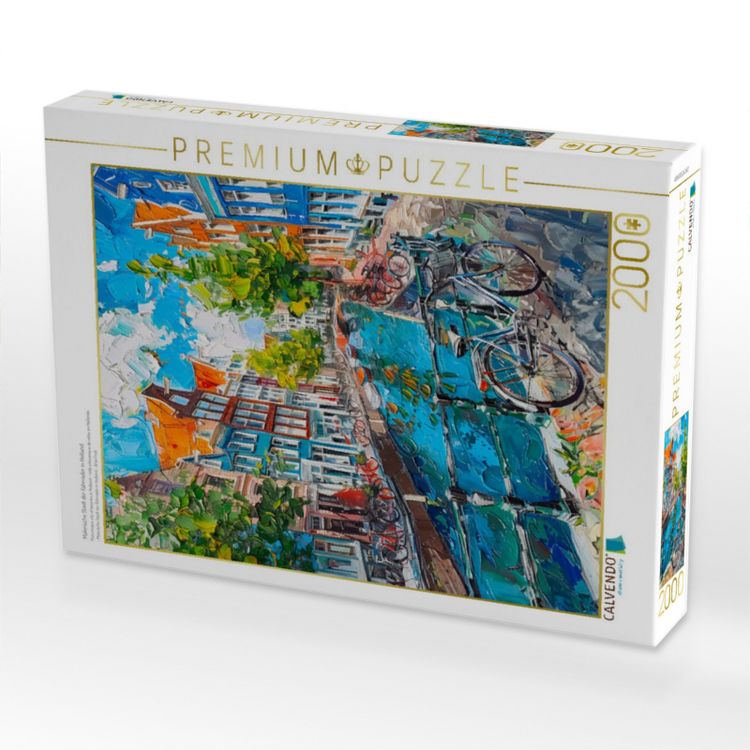 Produktbild: CALVENDO Puzzle Malerische Stadt der Fahrr&auml;der in Holland. | 2000 Teile Lege-Gr&ouml;&szlig;e 90x67cm Foto-Puzzle f&uuml;r gl&uuml;ckliche Stunden