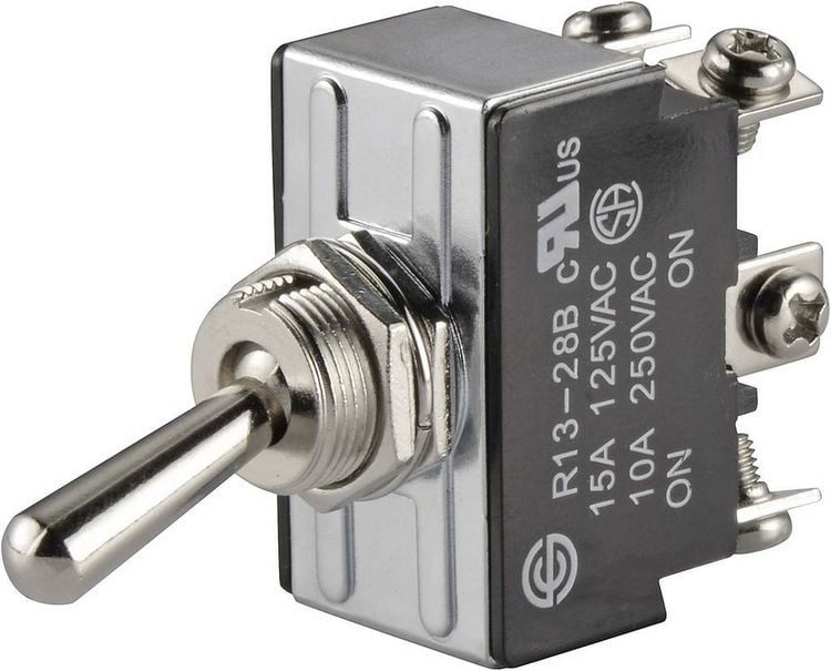 Produktbild: TRU Components 1587676 TC-R13-28B-06 Kippschalter 250 V/AC 10A 2 x Ein/Ein rastend 1St.