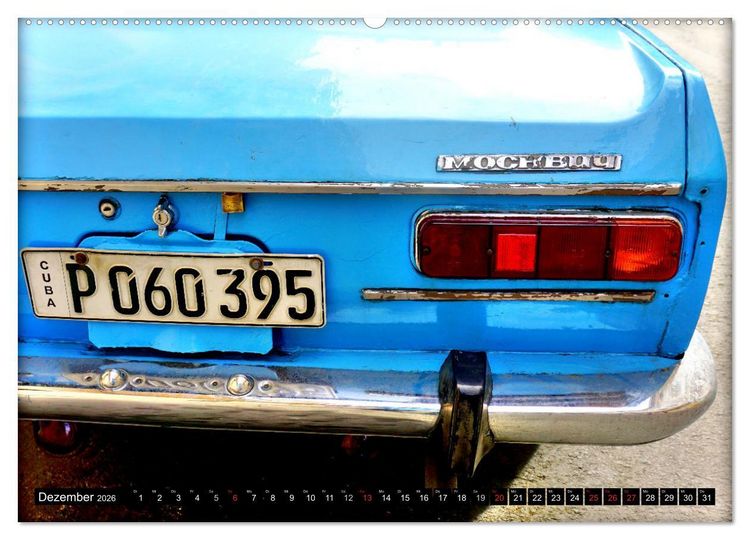 Produktbild: AUTO-LEGENDE MOSKWITSCH (hochwertiger Premium Wandkalender 2026 DIN A2 quer), Kunstdruck in Hochglanz