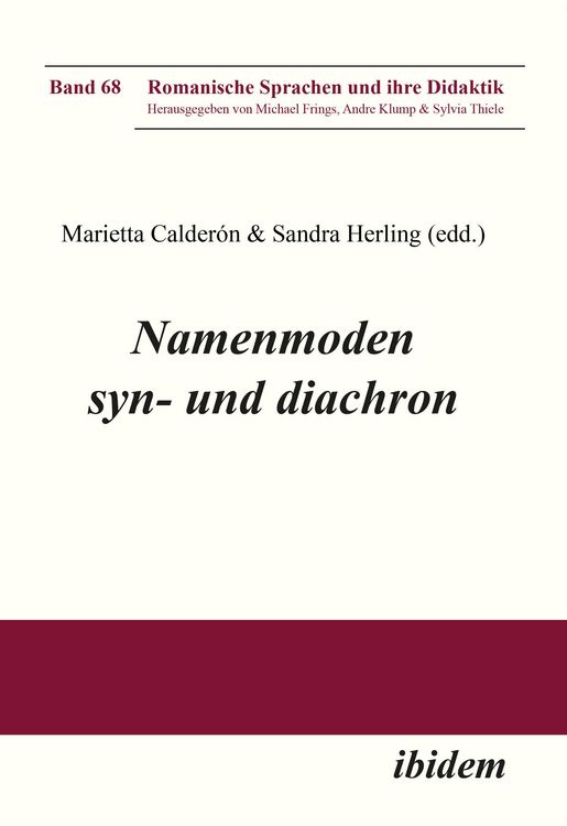 Produktbild: Namenmoden syn- und diachron
