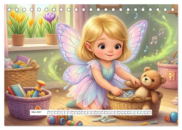 Produktbild: Kleine Fee, gro&szlig;e Schritte (Tischkalender 2027 DIN A5 quer), CALVENDO Monatskalender
