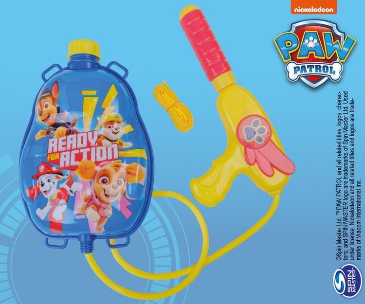 Produktbild: PAW PATROL Wasserpistole mit Rucksacktank mehrfarbig 6x17x28cm