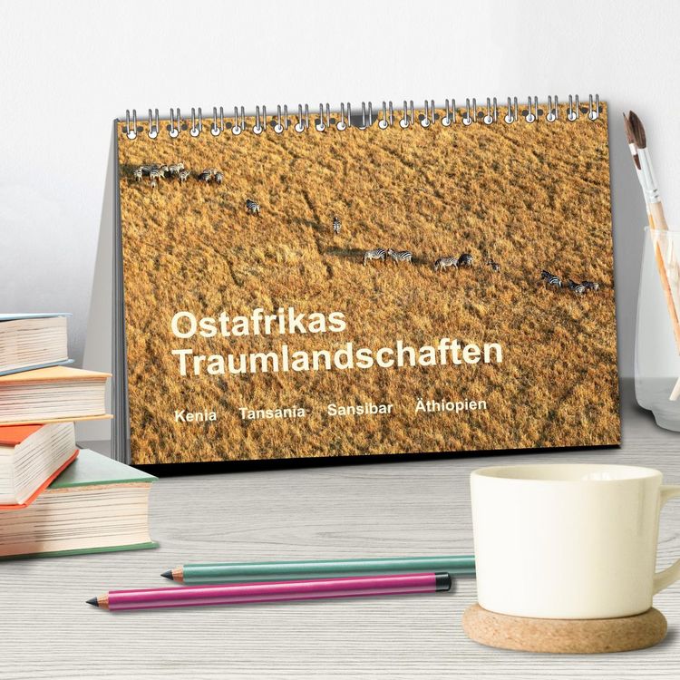 Produktbild: Ostafrikas Traumlandschaften. Kenia - Tansania - Sansibar - &Auml;thiopien (Tischkalender 2026 DIN A5 quer), CALVENDO Monatskalender