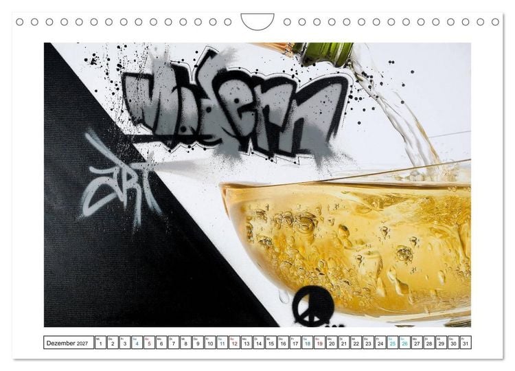 Produktbild: Graffiti trifft auf Fotografie (Wandkalender 2027 DIN A4 quer), CALVENDO Monatskalender