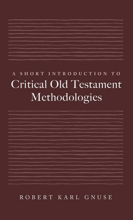 Produktbild: A Short Introduction to Critical Old Testament Methodologies