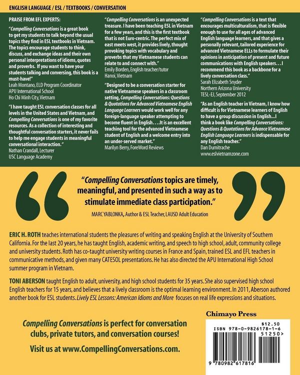 Produktbild: Compelling Conversations, Questions and Quotations for Advanced Vietnamese English Language Learners