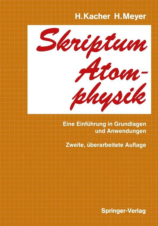 Produktbild: Skriptum Atomphysik