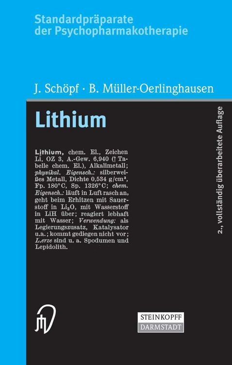 Produktbild: Standardpr&auml;parate der Psychopharmakotherapie. Lithium