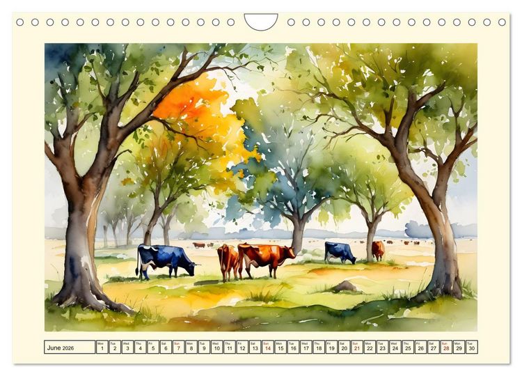 Produktbild: The magic of the seasons (Wall Calendar 2026 DIN A4 landscape), CALVENDO 12 Month Wall Calendar
