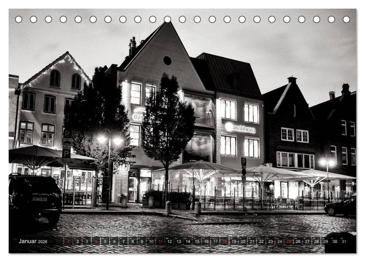 Produktbild: Ein Blick auf Husum (Tischkalender 2026 DIN A5 quer), CALVENDO Monatskalender