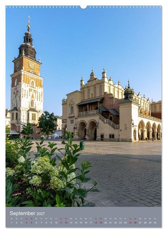 Produktbild: Zeitloses Krakau. Zwischen K&ouml;nigen, Kirchen und Kopfsteinpflaster (hochwertiger Premium Wandkalender 2027 DIN A2 hoch), Kunstdruck in Hochglanz