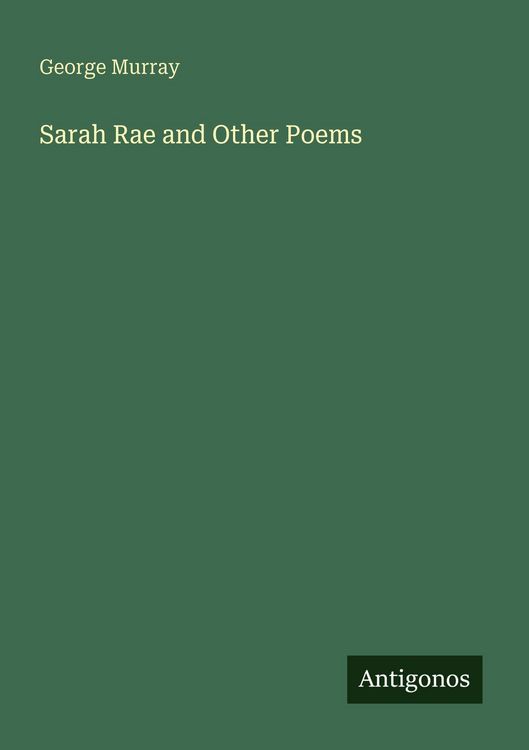 Produktbild: Sarah Rae and Other Poems