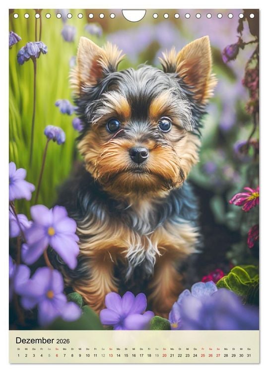 Produktbild: Kleine Hunde. S&uuml;&szlig; und niedlich. Die beliebtesten Hunderassen (Wandkalender 2026 DIN A4 hoch), CALVENDO Monatskalender