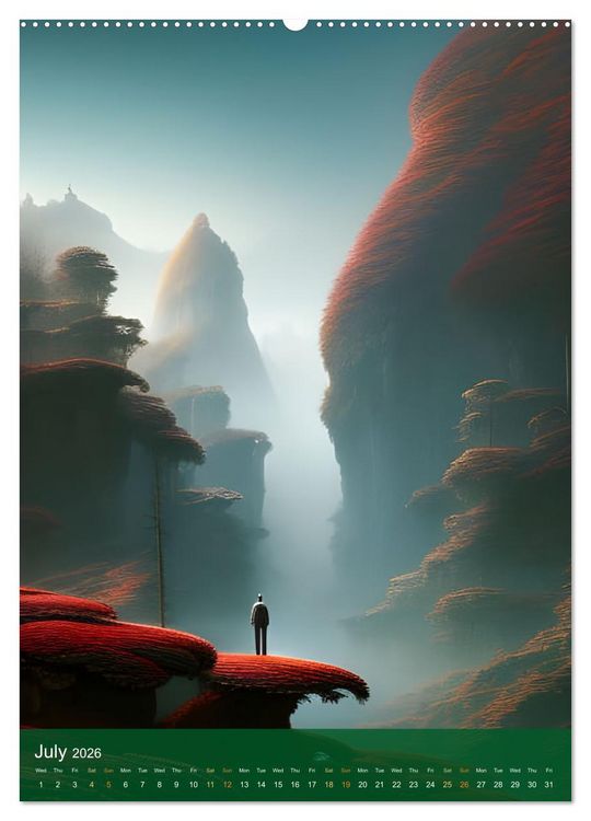 Produktbild: Epic Wanderings (Wall Calendar 2026 DIN A2 portrait), CALVENDO 12 Month Wall Calendar