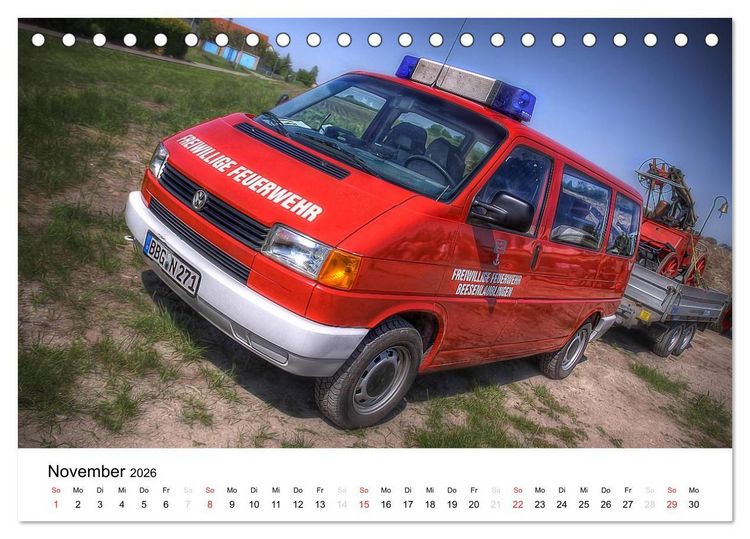 Produktbild: Feuerwehr im Bernburger Land (Tischkalender 2026 DIN A5 quer), CALVENDO Monatskalender