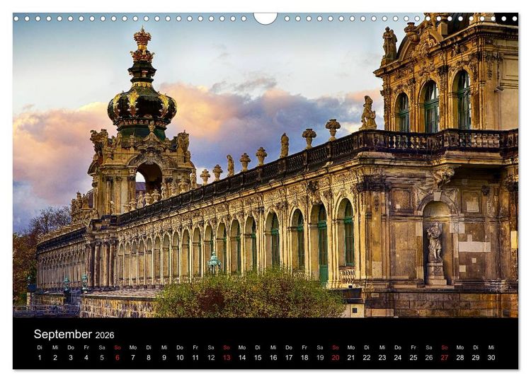 Produktbild: Dresden 2026 (Wandkalender 2026 DIN A3 quer), CALVENDO Monatskalender