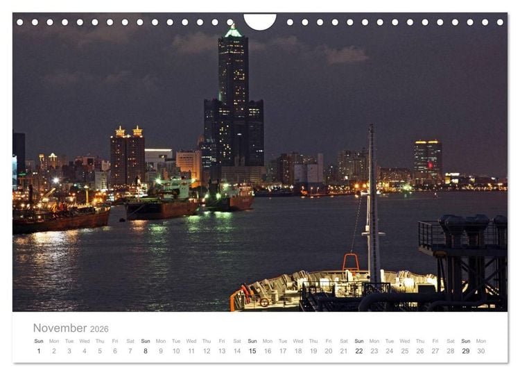 Produktbild: Fascination of Shipping On board around the world (Wall Calendar 2026 DIN A4 landscape), CALVENDO 12 Month Wall Calendar