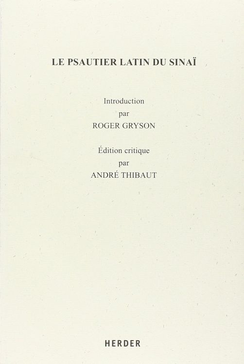 Produktbild: Le Psautier Latin du Sinai