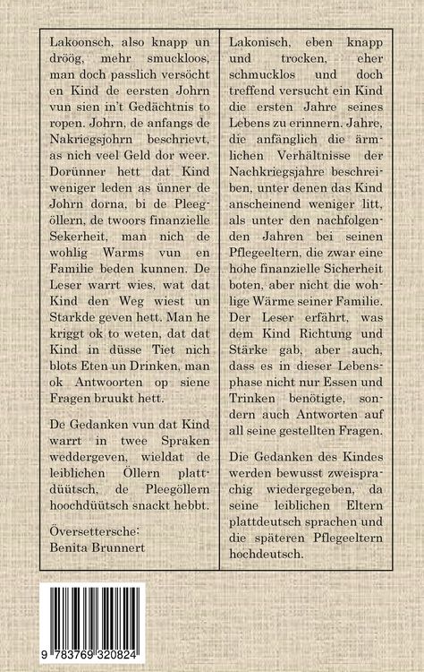 Produktbild: Lakonie eines Nachkriegskindes