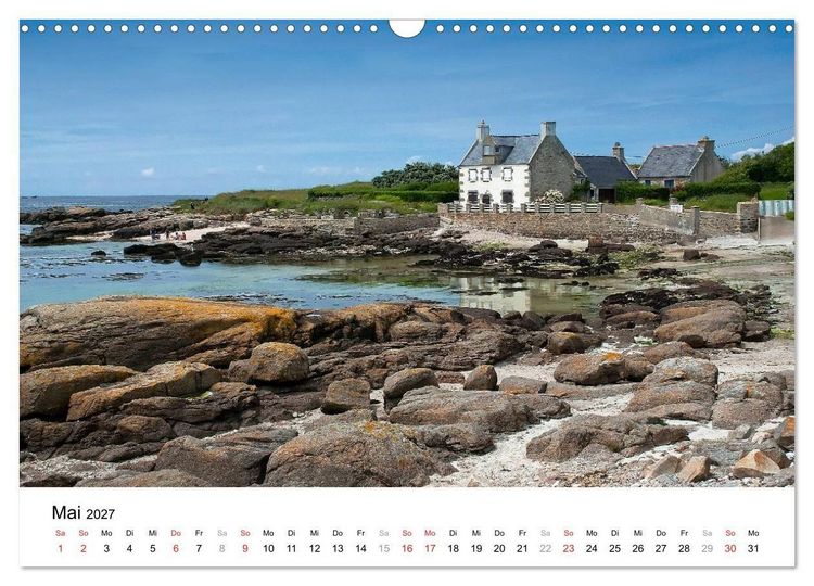 Produktbild: Bretonische Impressionen (Wandkalender 2027 DIN A3 quer), CALVENDO Monatskalender