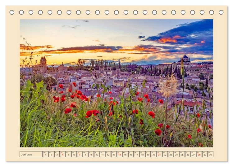 Produktbild: Kastilien - La Mancha (Tischkalender 2026 DIN A5 quer), CALVENDO Monatskalender
