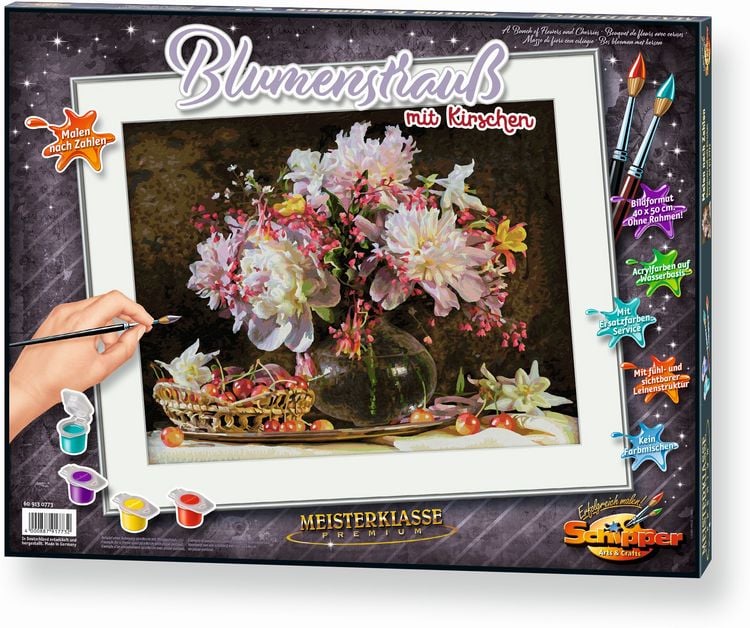 Produktbild: Schipper Malen nach Zahlen - Blumenstrau&szlig; mit Kirschen