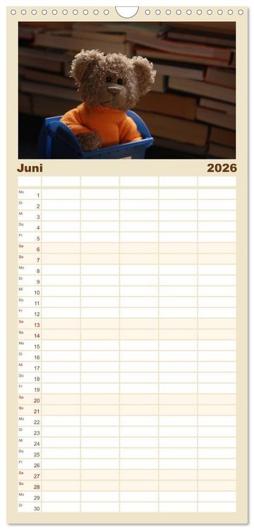 Produktbild: Familienplaner 2026 - Herr Nopf ist da! mit 5 Spalten (Wandkalender, 21 x 45 cm) CALVENDO