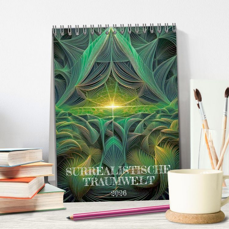 Produktbild: Surrealistische Traumwelt (Tischkalender 2026 DIN A5 hoch), CALVENDO Monatskalender