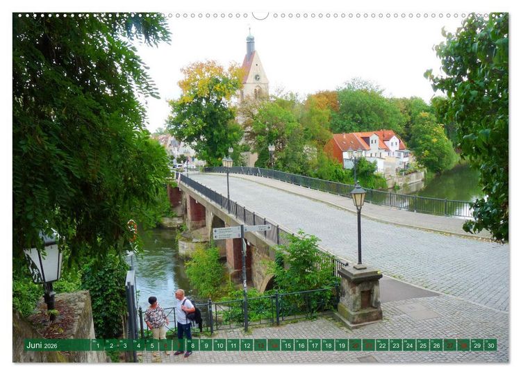 Produktbild: Merseburg - Im historischen Zentrum (hochwertiger Premium Wandkalender 2026 DIN A2 quer), Kunstdruck in Hochglanz