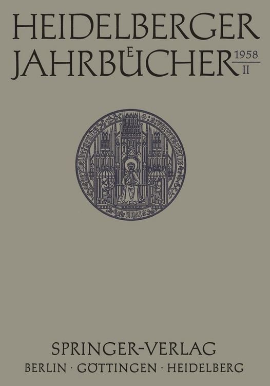 Produktbild: Heidelberger Jahrb&uuml;cher