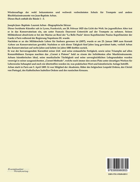Produktbild: Arban Schule f&uuml;r Trompete