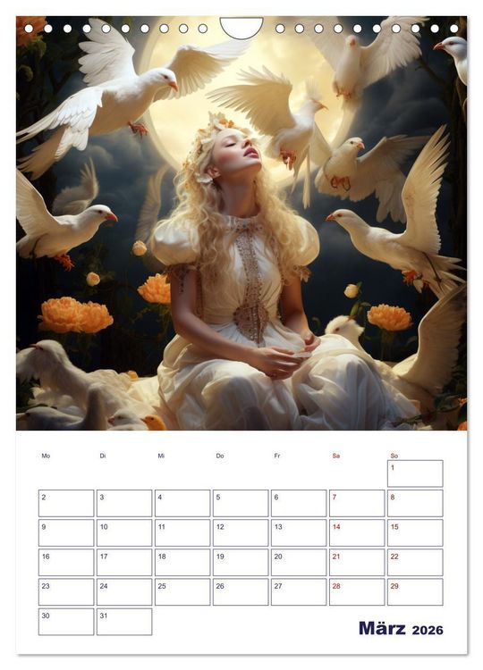 Produktbild: Die wundersame Welt der Zauberwesen (Wandkalender 2026 DIN A4 hoch), CALVENDO Monatskalender