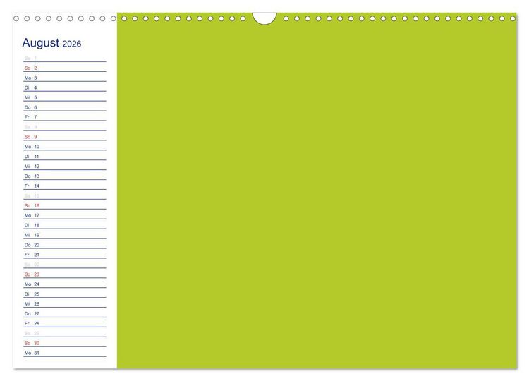 Produktbild: Farbiger Bastelkalender (Wandkalender 2026 DIN A3 quer), CALVENDO Monatskalender
