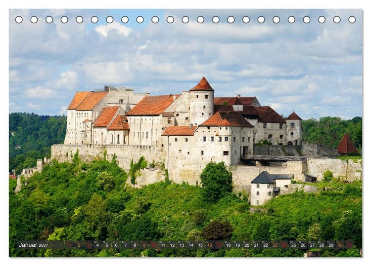 Produktbild: Ausflug Burg Burghausen (Tischkalender 2027 DIN A5 quer), CALVENDO Monatskalender