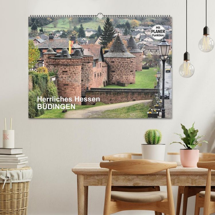 Produktbild: Herrliches Hessen - B&uuml;dingen (Wandkalender 2026 DIN A2 quer), CALVENDO Monatskalender