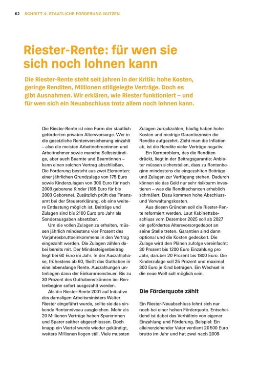 Produktbild: Altersvorsorge: Das Set