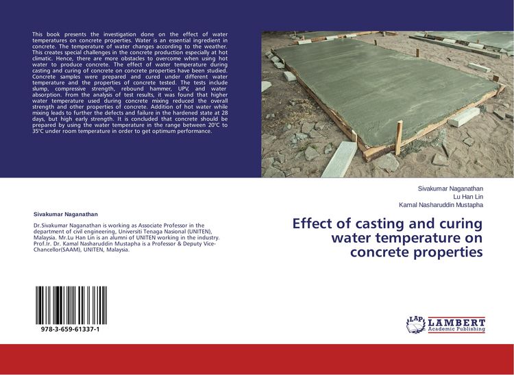Produktbild: Effect of casting and curing water temperature on concrete properties