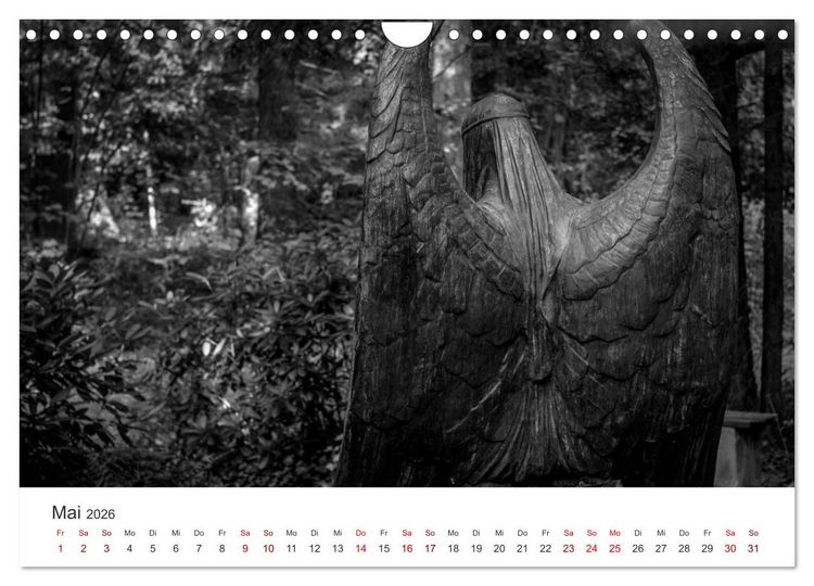 Produktbild: Wachgek&uuml;sst - Vom Zauber der Vergangenheit - S&uuml;dwestkirchhof Stahnsdorf (Wandkalender 2026 DIN A4 quer), CALVENDO Monatskalender