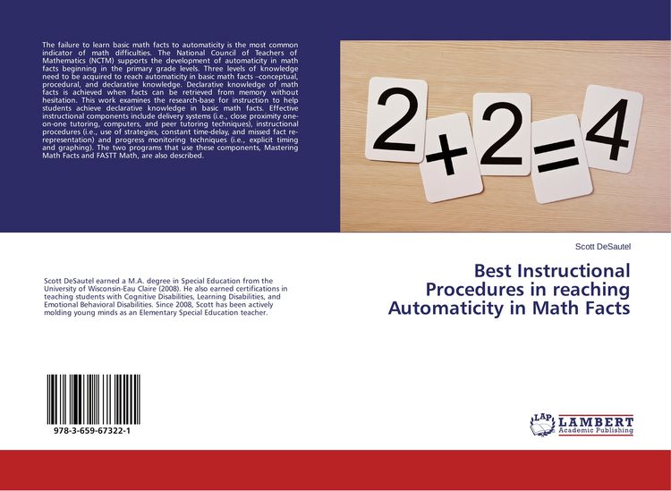 Produktbild: Best Instructional Procedures in reaching Automaticity in Math Facts