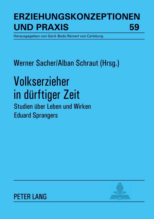 Produktbild: Volkserzieher in d&uuml;rftiger Zeit