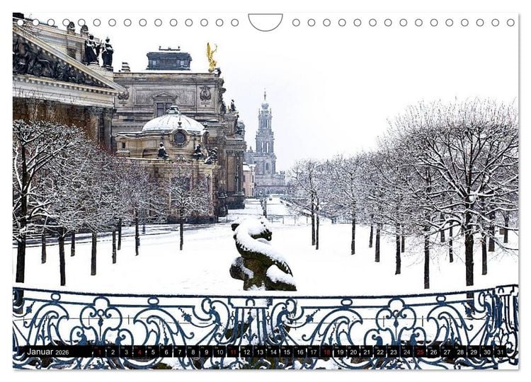 Produktbild: WUNDERVOLLES DRESDEN (Wandkalender 2026 DIN A4 quer), CALVENDO Monatskalender