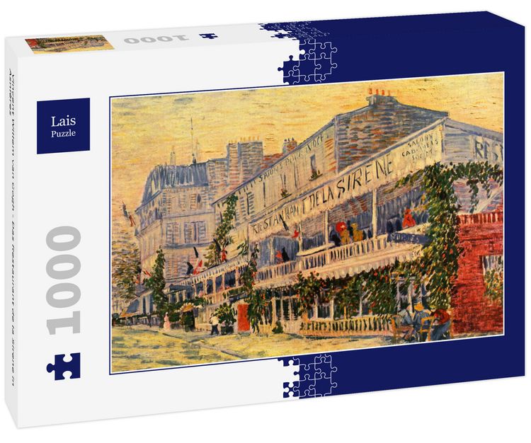 Produktbild: Lais Puzzle Vincent Willem van Gogh - Das Restaurant de la Sirene in Asni&egrave;res 1000 Teile